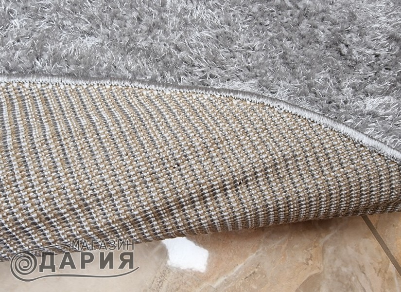 Тъкан килим 3D SHAGGY GRANDE grey КРЪГ